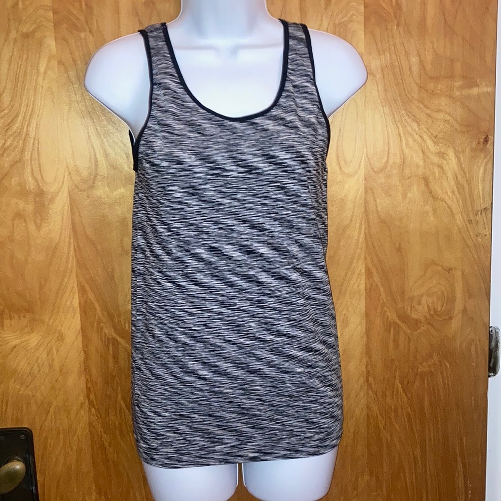 Kathy Ireland Heathered Gray Intimates Athletic Tank Top Size Medium